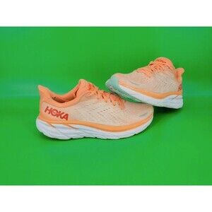 Hoka Clifton 8 Women's Running Shoes Size 9 Coral Orange